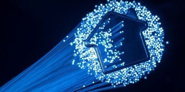 Fiber,Optic,Connection,To,House