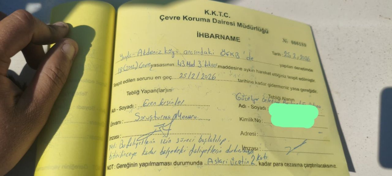 Yayla Sahili’ndeki “Polis Evleri” Bölgesinde Çevre Alarmı: Belediyeye Ceza Süreci Başlatıldı