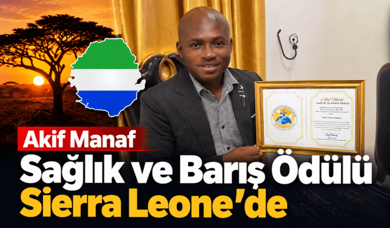 Akif Manaf’a Sağlık ve Barış Ödülü