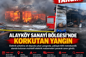 Alayköy Sanayi Bölgesi’nde Korkutan Yangın (1)