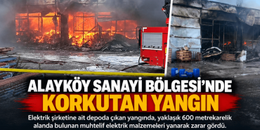 Alayköy Sanayi Bölgesi’nde Korkutan Yangın (1)