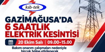 Gazimağusa’da 6 Saatlik Elektrik Kesintisi