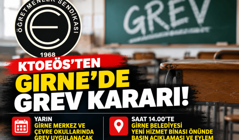 Girne’de Öğretmenler Grevi Duyurusu (1)