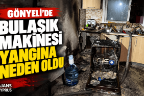 Gönyeli’de Yangına Neden Olan Bulaşık Makinesi (1)