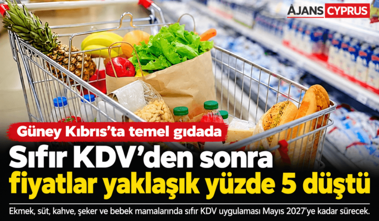 Güney Kıbrıs’ta Temel Gıda Fiyatları Düştü (1)