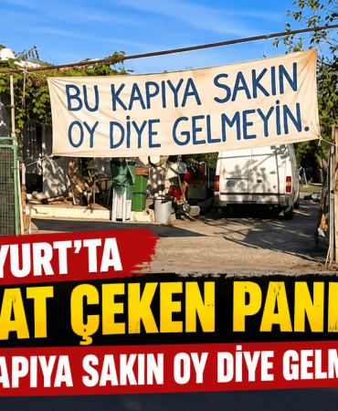 Güzelyurt’ta Dikkat Çeken Protesto Pankartı (1)