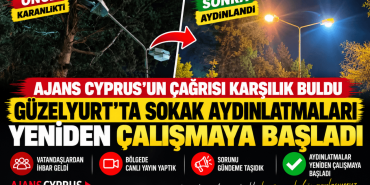 Güzelyurt’ta Sokak Aydınlatmaları Yeniden Çalıştı (1)