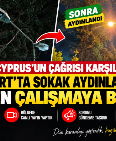 Güzelyurt’ta Sokak Aydınlatmaları Yeniden Çalıştı (1)
