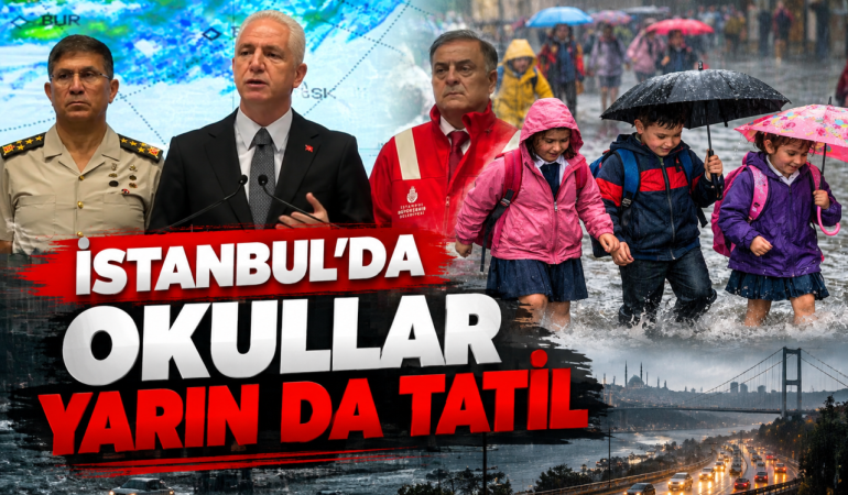 İstanbul’da Okullar Yarın da Tatil