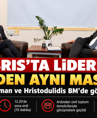 Kıbrıs’ta Liderler Yeniden Aynı Masada (1)