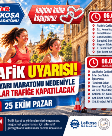 Lefkoşa Yarı Maratonu Trafik Uyarısı (1)