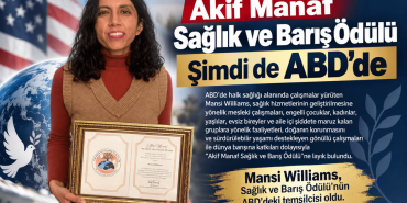Mansi Williams’a Sağlık ve Barış Ödülü (1)
