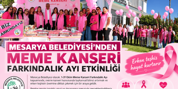 Mesarya Belediyesi Meme Kanseri Farkındalık Etkinliği (1)