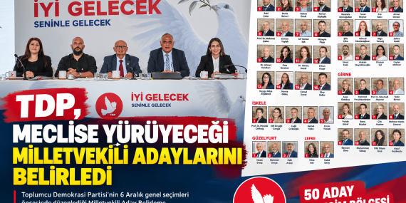 TDP’nin 50 Milletvekili Adayı