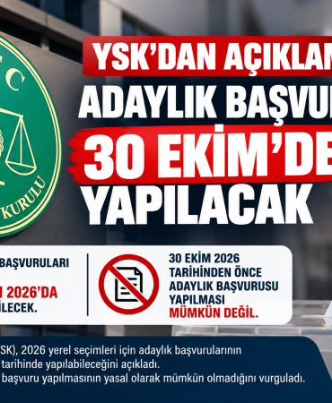 YSK’dan Adaylık Başvurusu Açıklaması (1)