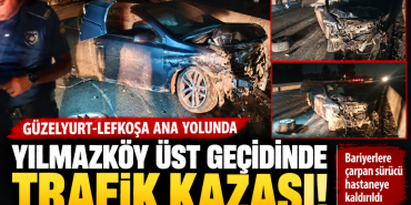 Yılmazköy Üst Geçidinde Trafik Kazası