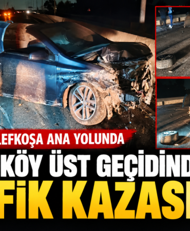 Yılmazköy Üst Geçidinde Trafik Kazası